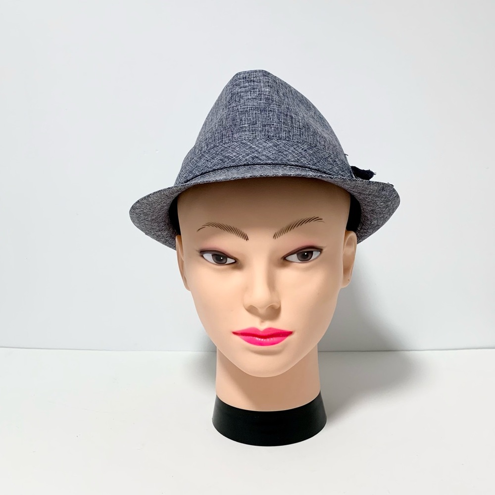 ❣️2/$40❣️ Chambray Fedora Hat - Picture 2 of 7